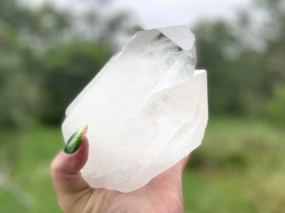 Tantric Twin Lemurian Seed Quartz Ascending Cathedral Channeler Standing